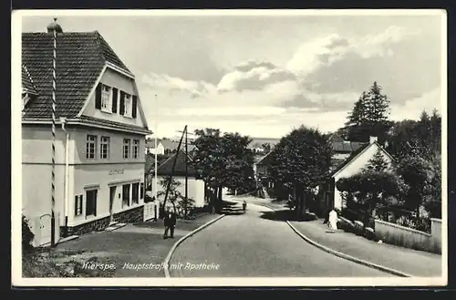 AK Kierspe, Hauptstrasse mit Apotheke