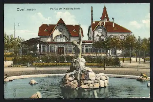 AK Oberhausen, Partie im Kaisergarten