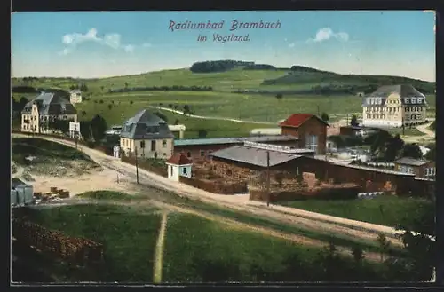 AK Brambach i. V., Teilansicht der Radiumbades