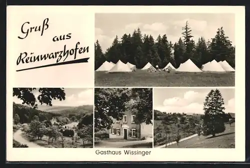 AK Reinwarzhofen, Gasthaus Wissinger, Zeltplatz, Ortspartie