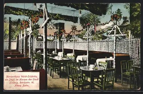 AK Leipzig, Konzerthaus Waldschänke, Reichsstrasse 16