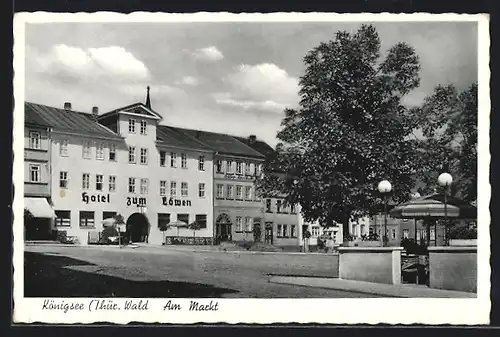 AK Königsee, Am Markt, Hotel zum Löwen