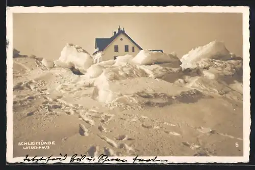 AK Schleimünde, Eisstoss am Lotsenhaus