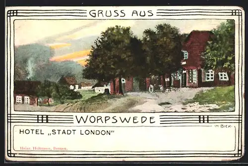 AK Worpswede, Hotel Stadt London
