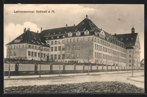 AK Rottweil, Strassenpartie am Lehrerseminar