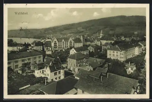 AK Waldshut, Ortsansicht aus der Vogelschau