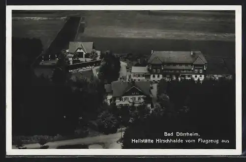 AK Bad Dürrheim, Heilstätte Hirschhalde, Fliegeraufnahme