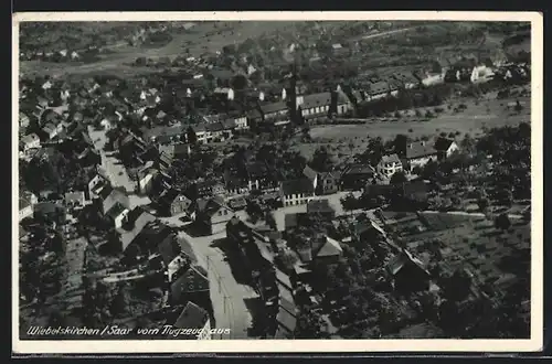 AK Wiebelskirchen / Saar, Gesamtansicht vom Flugzeug aus