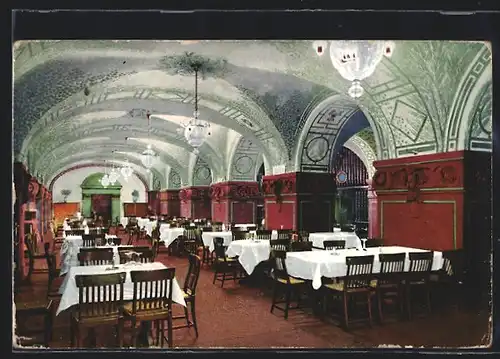 AK Dresden, Gasthaus Ratsweinkeller, Innenansicht