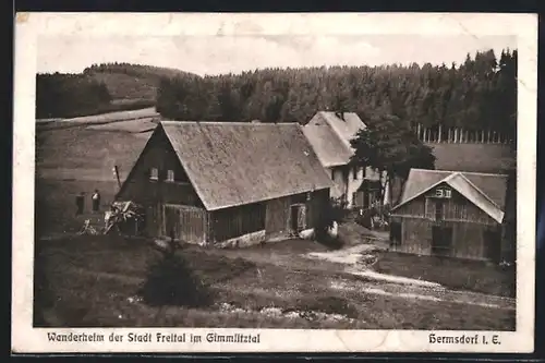 AK Hermsdorf, Wanderheim der Stadt Freital im Gimmlitztal