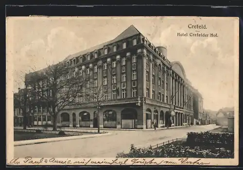 AK Krefeld, Hotel Krefelder Hof