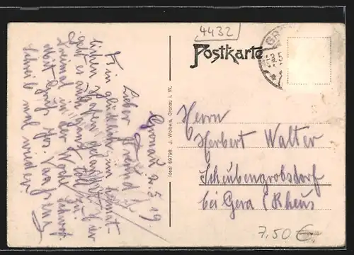 AK Gronau i. W., Panorama bei Tag