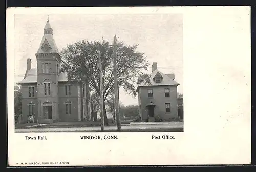 AK Windsor, CT, United States Post Office, Town Hall