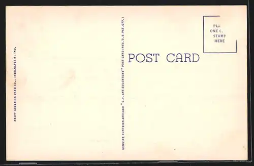 AK Camp Atterbury, IN, Army Exchange showing United States Post Office