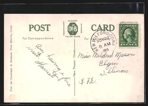 AK New Milford, CT, Post Office