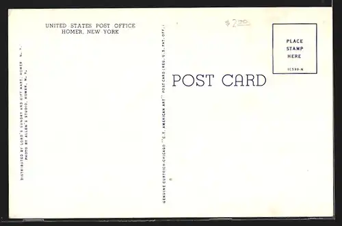 AK Homer, NY, United States Post Office