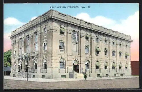 AK Freeport, IL, Post Office