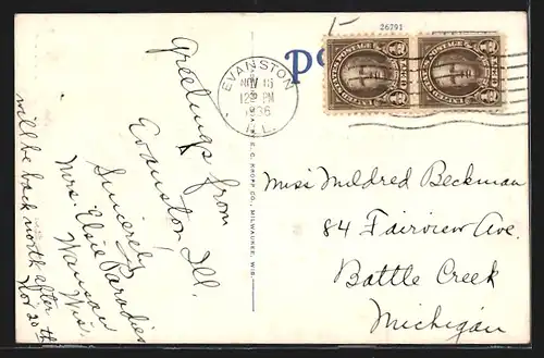 AK Evanston, IL, Post Office