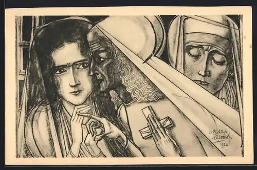 Künstler-AK Jan Toorop: De profetesse