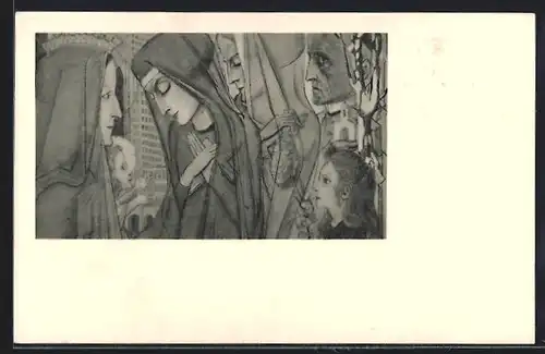 Künstler-AK Jan Toorop: Fragment uit `t Offer No. 1