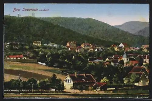 AK Suderode /Harz, Ortsansicht aus der Vogelschau