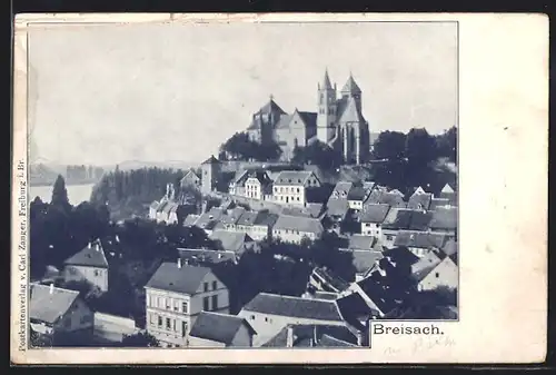 AK Breisach, Teilansicht mit Kirche