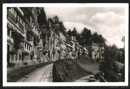 AK Bad Wildbad, Blick in die Olgastrasse