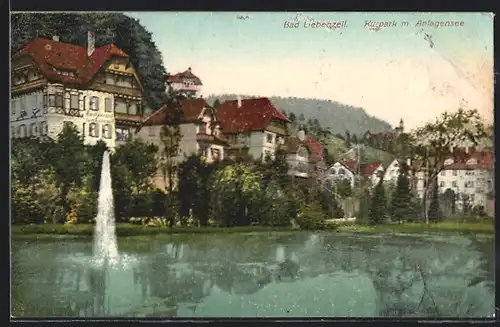 AK Bad Liebenzell, Kurpark m. Anlagensee