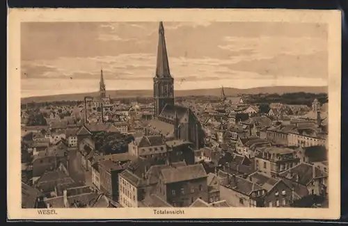 AK Wesel, Totalansicht mit Kirche