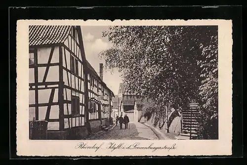 AK Rhöndorf, Idyll i. d. Loervenburgerstrasse