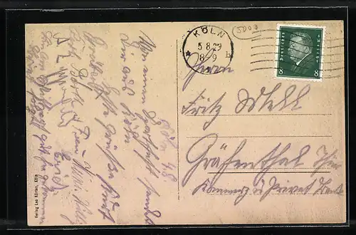 AK Köln, Hohestrasse mit Passanten