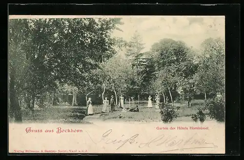 AK Bockhorn, Garten des Hotels Hornbüssel