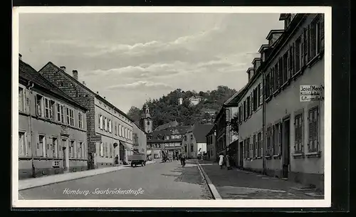 AK Homburg, Blick in die Saarbrückerstrasse