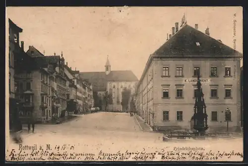 AK Rottweil a. N., Landgericht am Friedrichsplatz