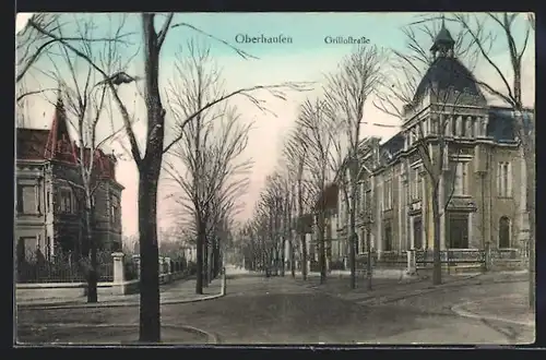 AK Oberhausen, Blick in die Grillostrasse