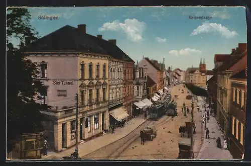 AK Solingen, Café in der Kaiserstrasse