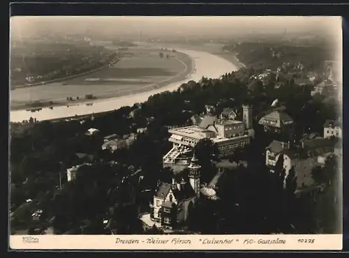 Foto-AK Walter Hahn, Dresden, Nr. 10275: Dresden, Blick auf Luisenhof Ho-Gaststätte in Weisser Hirsch