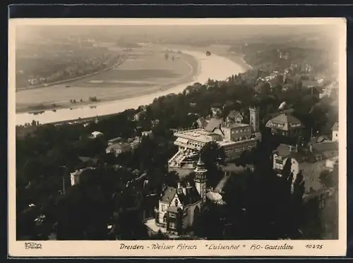 Foto-AK Walter Hahn, Dresden, Nr. 10275: Dresden, Blick auf Luisenhof Ho-Gaststätte in Weisser Hirsch