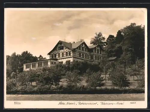 Foto-AK Walter Hahn, Dresden, Nr.: 13265, Reinhardtsdorf, Wolfsberg-Hotel