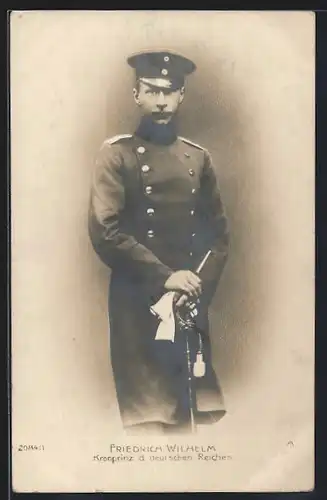 AK Kronprinz Wilhelm von Preussen in Uniform