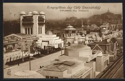 AK Paris, Exposition des Arts décoratifs 1925, Esplanade des Invalides