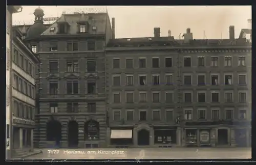 AK Herisau, Partie am Kirchplatz
