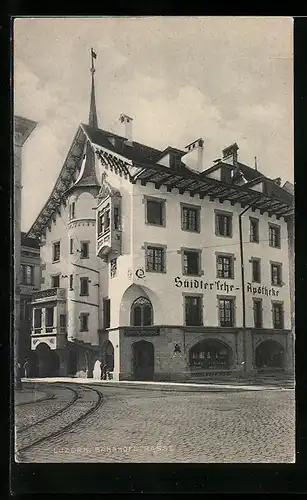 AK Luzern, Suidter'sche Apotheke, Aussenansicht