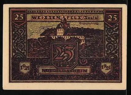 Notgeld Weissenfels / Saale 1921, 25 Pfennig, Augustusburg