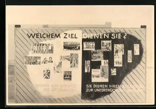 Fotografie DDR-Propaganda, Welchem Ziel Dienen Sie ? Dienen Dem Schutze Des Vaterlandes