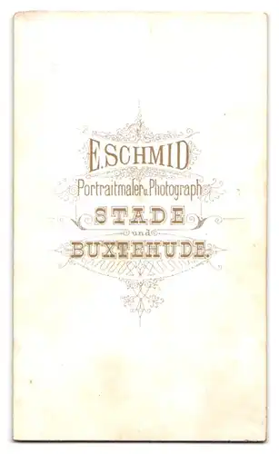 Fotografie E. Schmid, Stade, Dame mit Flechtfrisur