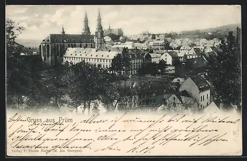 AK Prüm, Panorama mit Schloss