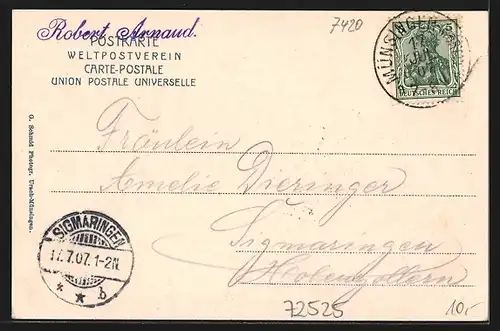 AK Münsingen, Ortsansicht