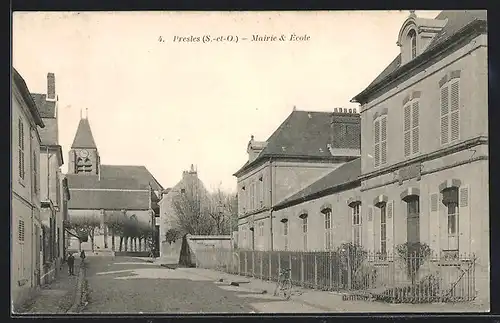 AK Presles, Mairie et Ecole