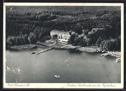 AK Bad Saarow i. M., Kurhotel Esplanade aus der Vogelschau